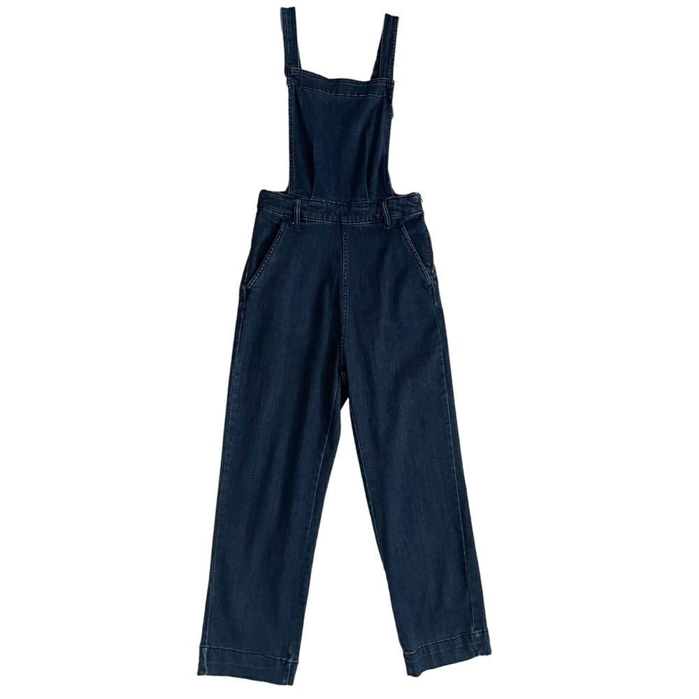 Universal Thread Button Strap Denim Overalls Raw … - image 3
